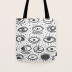 EYES PATTERN Tote Bag Gallery Image 1