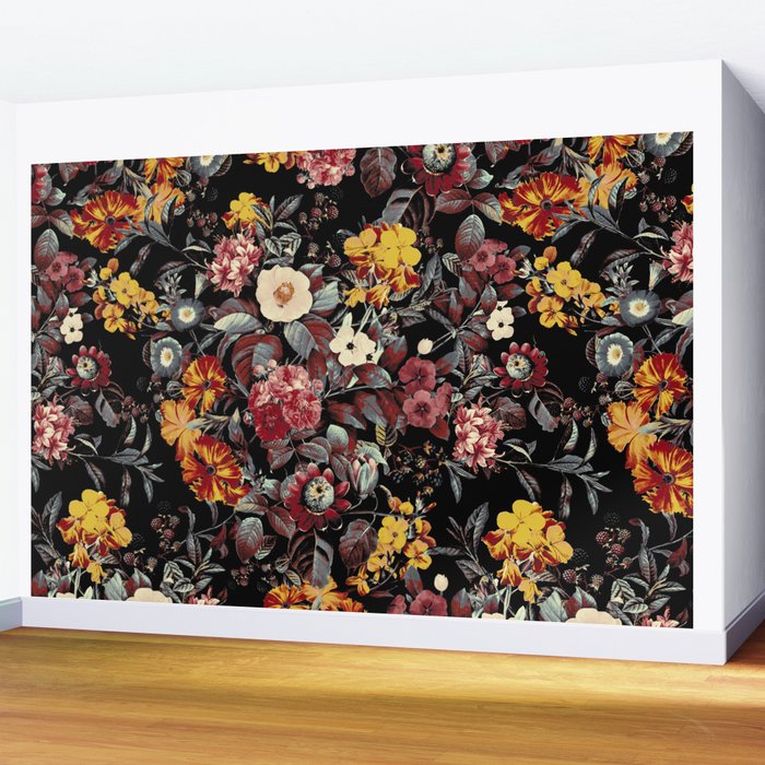 Autumn Night Garden  Wall Mural Gallery Image 2