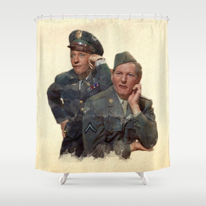 Wallace & Davis (White Christmas) Shower Curtain Gallery Image 1