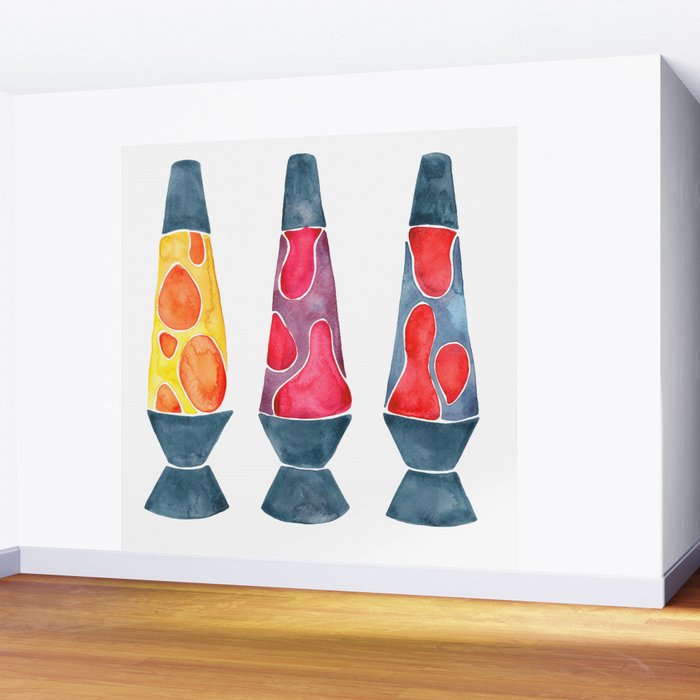 Retro Vibes - Warm Palette Wall Mural Gallery Image 2