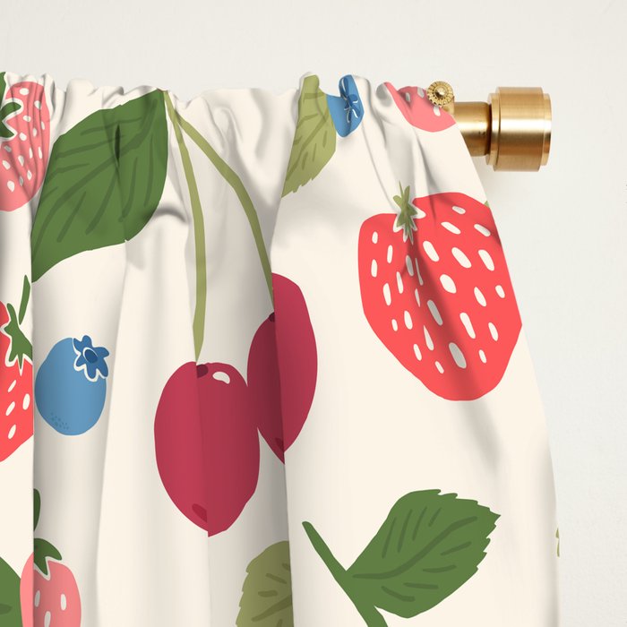Berry Cherry Harvest Window Curtain Gallery Image 2