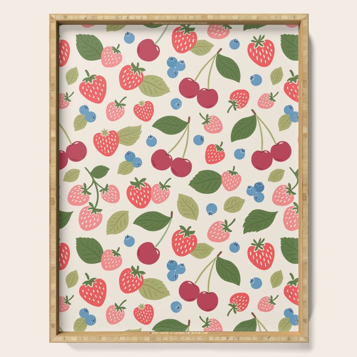 Berry Cherry Harvest Serving Tray Gallery Image 1