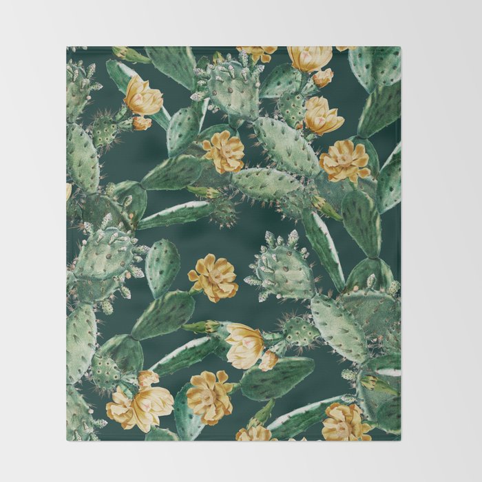 Cactus Garden Throw Blanket Gallery Image 2