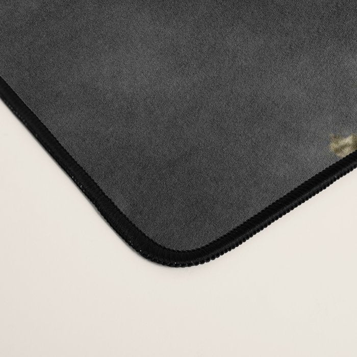 Modern abstract black gold trendy marble Desk Mat Gallery Image 4