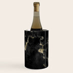 Modern abstract black gold trendy marble Wine Chiller Gallery Image 3