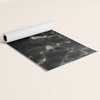 Modern abstract black gold trendy marble Yoga Mat Gallery Image 2