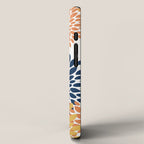 Floral Blooms, Orange, Yellow, Teal, Navy iPhone Case Gallery Image 2
