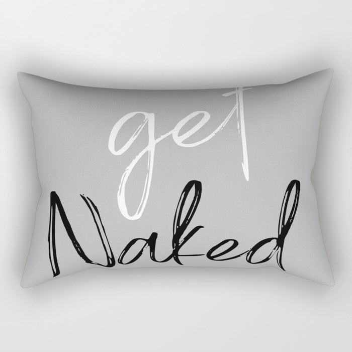 Get Naked Bathroom Decor Prints Rectangular Pillow Gallery Image 2