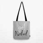 Get Naked Bathroom Decor Prints Tote Bag Gallery Image 2