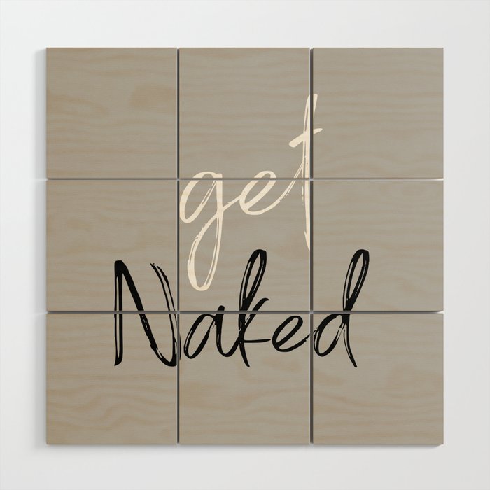 Get Naked Bathroom Decor Prints Wood Wall Art Gallery Image 1