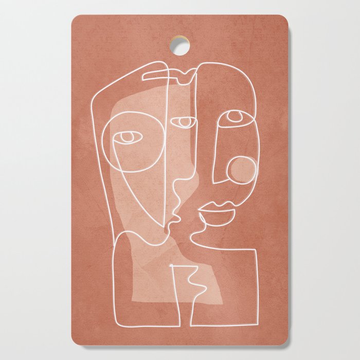 Faces 01 Cutting Board Gallery Image 1