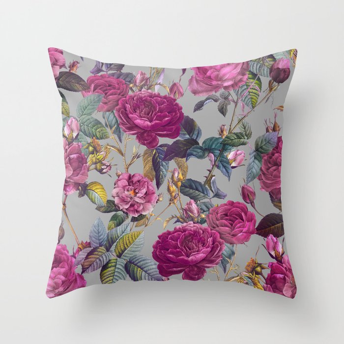 Rose Garden XI Throw Pillow Gallery Image 1