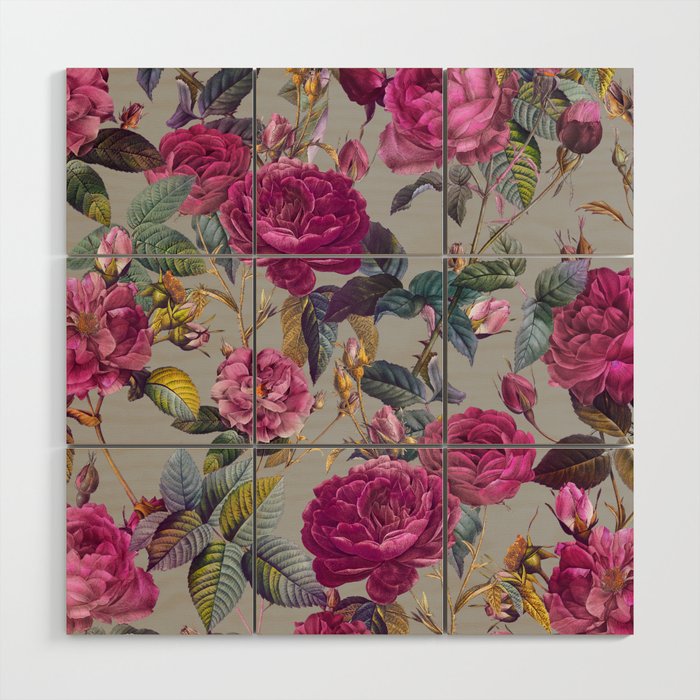 Rose Garden XI Wood Wall Art Gallery Image 1