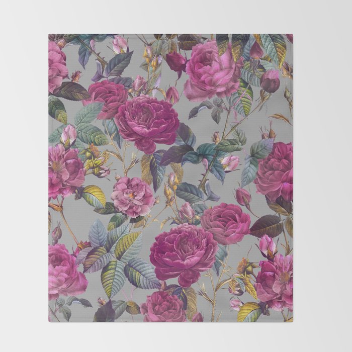 Rose Garden XI Throw Blanket Gallery Image 2