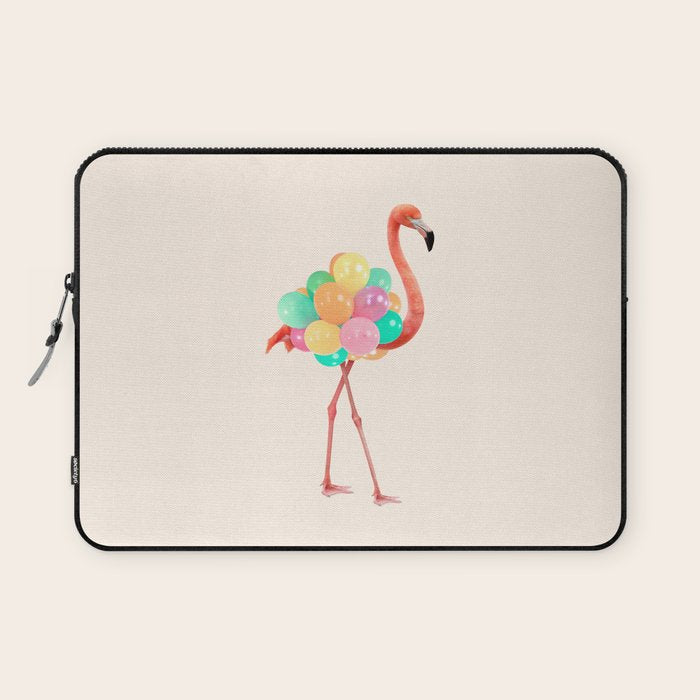 FLAMINGO PARTY Laptop Sleeve Gallery Image 1