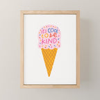 Cool to be Kind Ice Cream Mini Art Print Gallery Image 1
