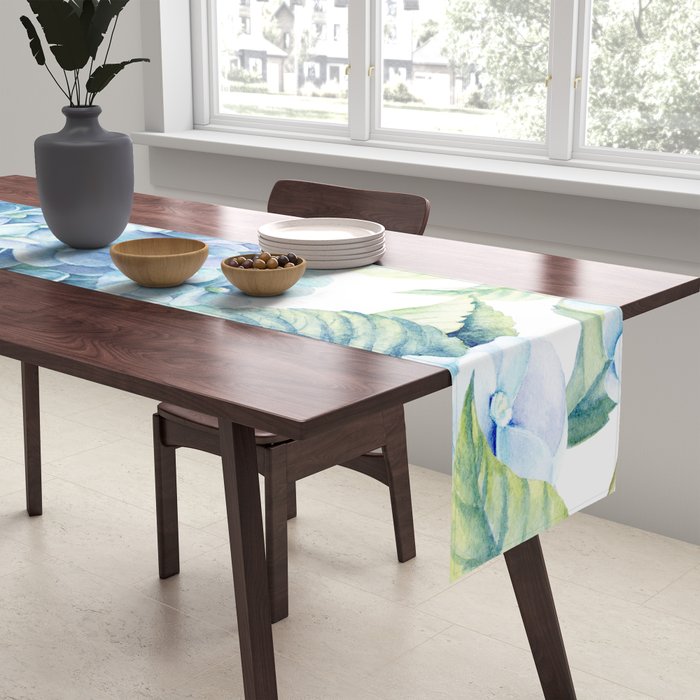Blue Hydrangea Table Runner Gallery Image 2
