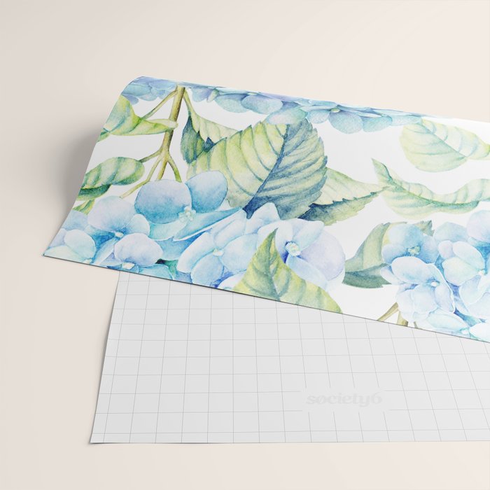 Blue Hydrangea Wrapping Paper Gallery Image 2
