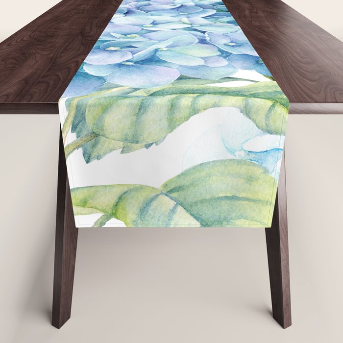 Blue Hydrangea Table Runner Gallery Image 1