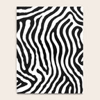 Black and white zebra stripe print art pattern Notebook Gallery Image 4