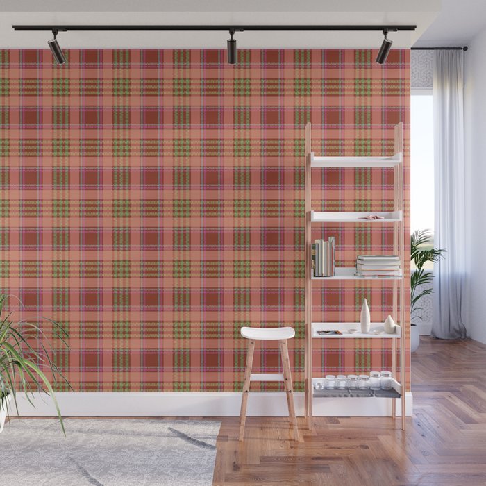 Modern Charm Plaids Wall Mural Gallery Image 1