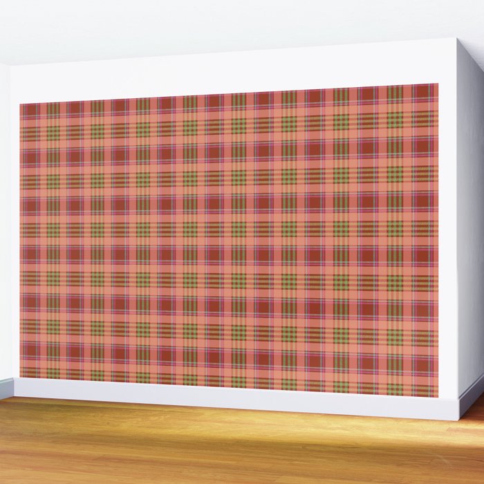 Modern Charm Plaids Wall Mural Gallery Image 2
