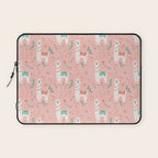 Lovely Llama on Pink Laptop Sleeve Gallery Image 1