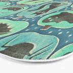 Halloween Pumpkins - ghoulish green  Bath Mat Gallery Image 3