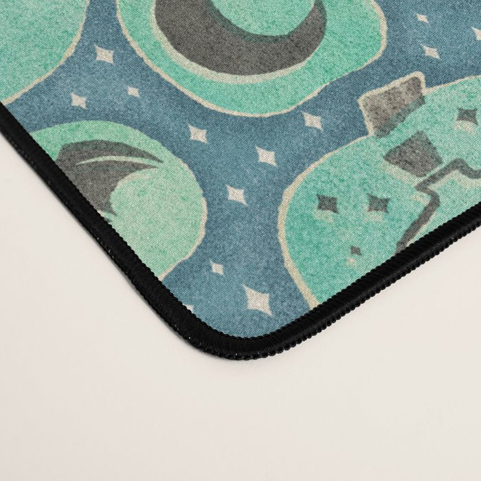 Halloween Pumpkins - ghoulish green  Desk Mat Gallery Image 4