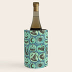 Halloween Pumpkins - ghoulish green  Wine Chiller Gallery Image 1