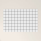 Grid Pattern Stripes Lines Black and White Minimalist Geometric Stripe Line Drawing Welcome Mat Gallery Image 1