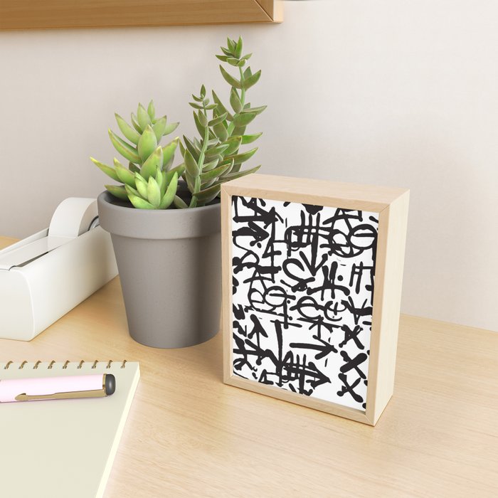 Graffiti Pattern Mini Art Print Gallery Image 2