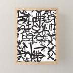 Graffiti Pattern Mini Art Print Gallery Image 1