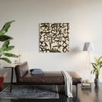 Graffiti Pattern Wood Wall Art Gallery Image 2
