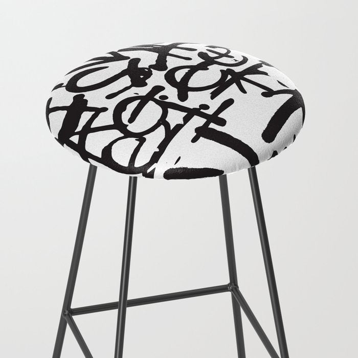 Graffiti Pattern Stool Gallery Image 2