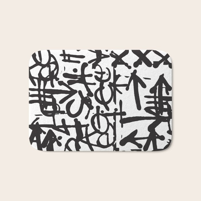 Graffiti Pattern Bath Mat Gallery Image 1