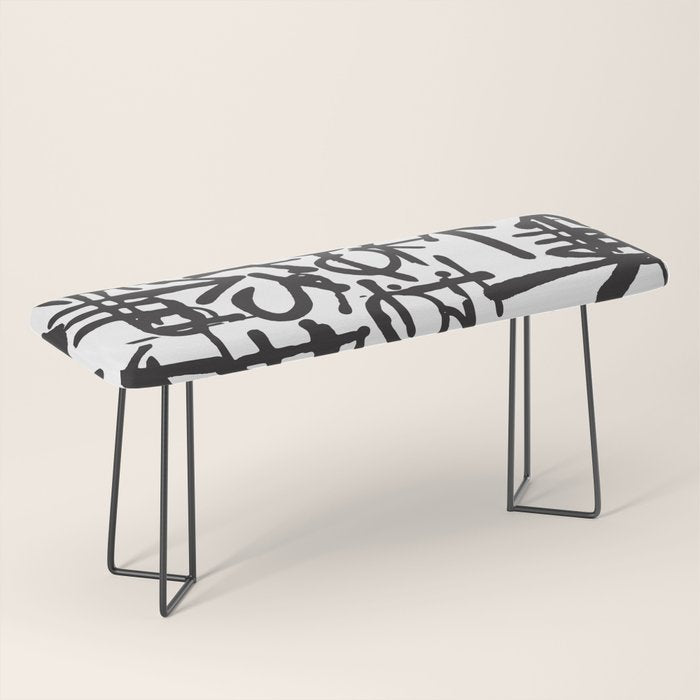 Graffiti Pattern Bench Gallery Image 1