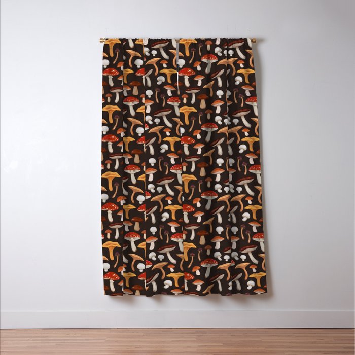 Mushroom Medley Window Curtain Gallery Image 3
