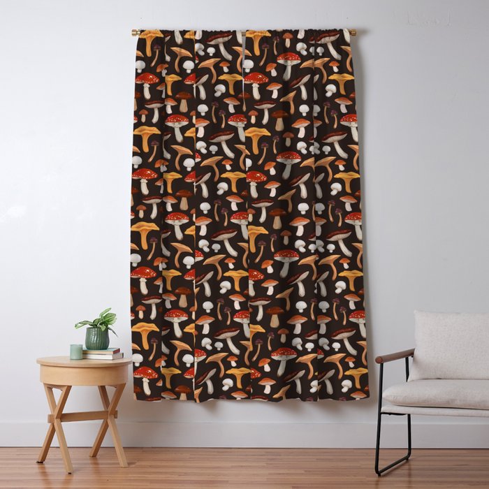 Mushroom Medley Window Curtain Gallery Image 5
