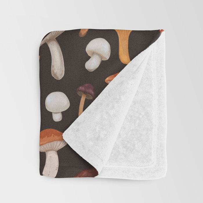 Mushroom Medley Throw Blanket Gallery Image 3