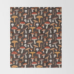 Mushroom Medley Throw Blanket Gallery Image 2