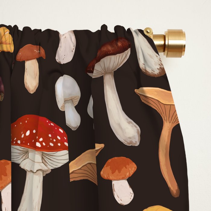 Mushroom Medley Window Curtain Gallery Image 2