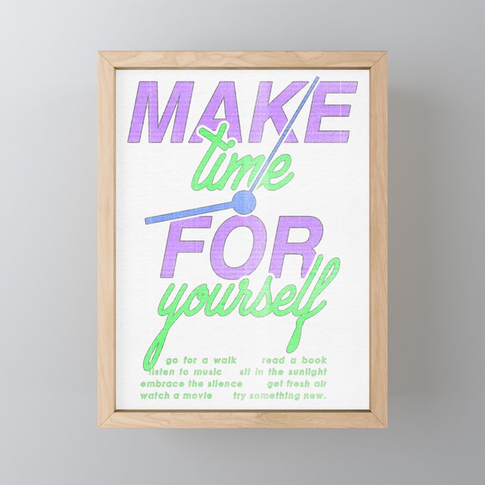 Make Time for Yourself Mini Art Print Gallery Image 1