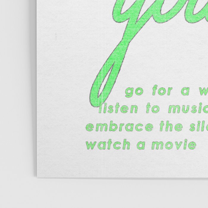 Make Time for Yourself Poster Gallery Image 3