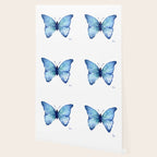 Blue Butterfly Watercolor Wallpaper Gallery Image 2