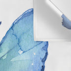 Blue Butterfly Watercolor Wall Tapestry Gallery Image 3