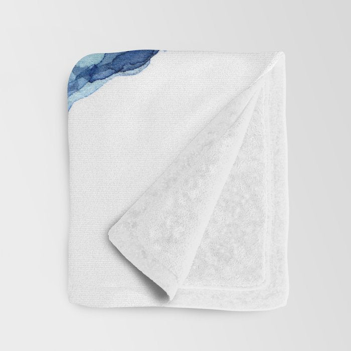 Blue Butterfly Watercolor Throw Blanket Gallery Image 3