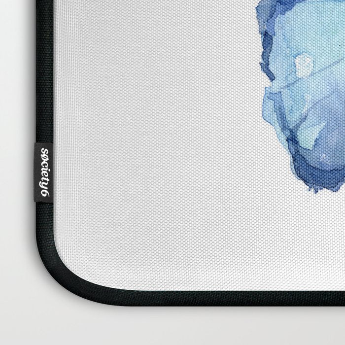 Blue Butterfly Watercolor Laptop Sleeve Gallery Image 3