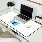 Two Blue Butterflies Watercolor Desk Mat Gallery Image 2