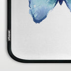 Two Blue Butterflies Watercolor Laptop Sleeve Gallery Image 3